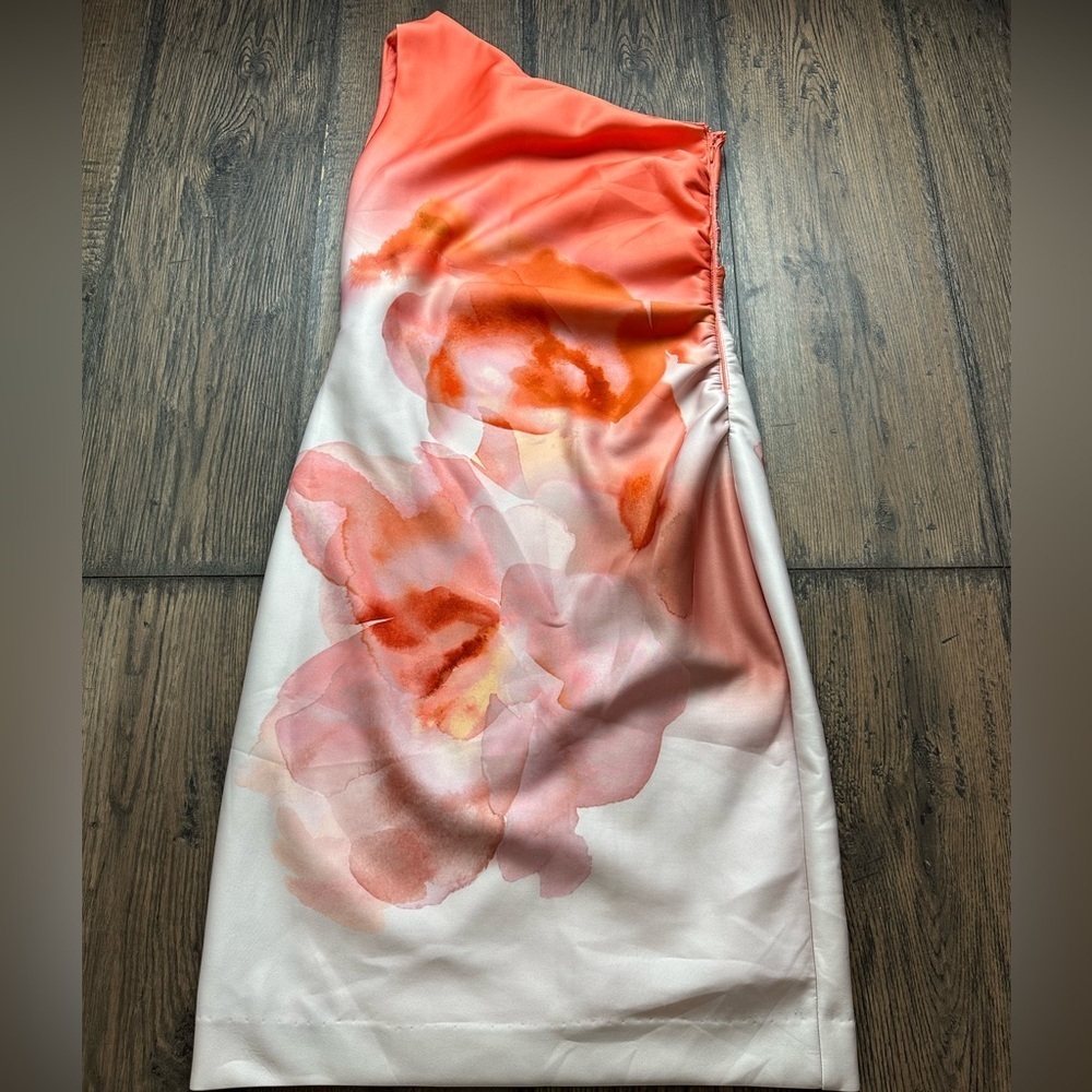 Donna Karan Bold Orange Dress